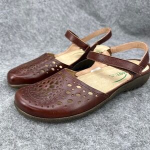 NAOT Arataki Mary Jane Shoes Women's 41 Size 10 Slingback Leather Cutout Sandal